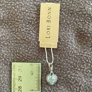 Lori Bonn Valentine/Keepsake Blue Sky Heart Charm - December